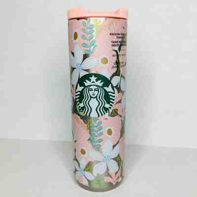 Starbucks 2020 Pink  Steel Insulated Floral 16 oz Tumbler NWT - Sold on eBay Jan, 11th 2020 for $27.00