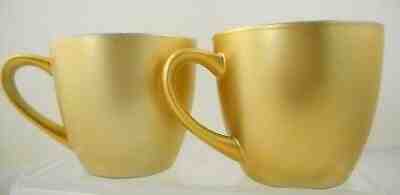 Starbucks Coffee Tea Mug 12 oz Gold Metallic Set of 2 Holiday Christmas  2008 - Sold on eBay Jan, 11th 2020 for $17.95