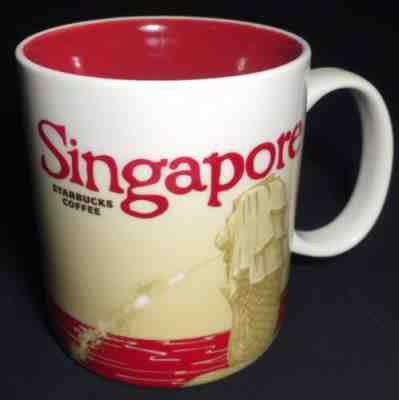 STARBUCKS 2013 City Mug SINGAPORE Global Icon Series 16oz RARE Collectible - Sold on eBay Jan, 11th 2020 for $37.00