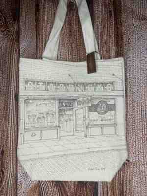 NWT STARBUCKS "The First Store" SEATTLE Pike Canvas Tote Bag Frank Ching 2014 - Sold on eBay Jan, 12th 2020 for $22.49