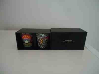 Starbucks Coffee Stories Demi Cups Artist Designed  Set of 2 Cups ~ New in Box - Sold on eBay Jan, 11th 2020 for $18.50