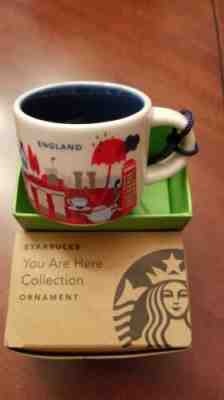 STARBUCKS ~ England ~ "You Are Here" YAH Ornament Mug (NEW) ~2 Oz  NWT London - Sold on eBay Jan, 11th 2020 for $19.00