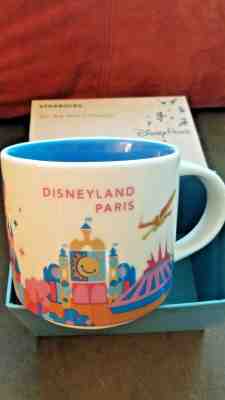 STARBUCKS ~ Disneyland Paris ~ "You Are Here" Icon Mug (NEW)~14 Oz Disney NWT  - Sold on eBay Jan, 11th 2020 for $64.99