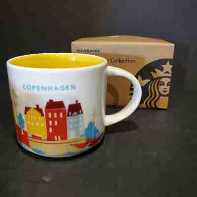 Starbucks COPENHAGEN MUG You Are Here YAH new (personally purchased) w UPC green - Sold on eBay Jan, 11th 2020 for $42.99
