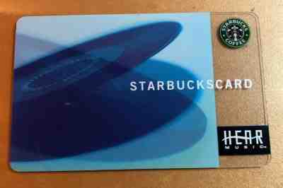 Starbucks Card - 2003 - HEAR MUSIC - PIN Fully Intact  - Sold on eBay Jan, 11th 2020 for $19.99