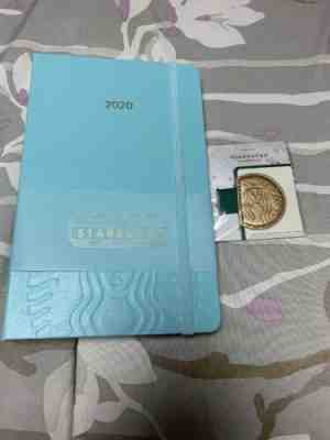 Starbucks  KOREA x Moleskine 2020 Planner w/ pen holder w/ tracking# Light blue