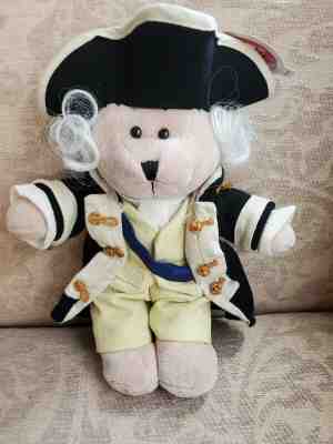 Starbucks Bearista Bear Plush 2005 George Washington Bear, RARE with Tag - Sold on eBay Jan, 11th 2020 for $49.00
