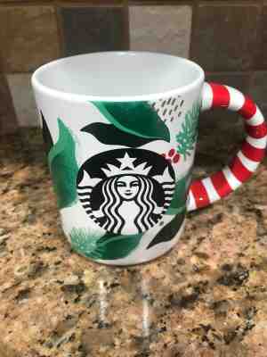 Starbucks Christmas Mug 2019 Siren Red Striped Handle Holiday Limited Edition  - Sold on eBay Jan, 11th 2020 for $27.30