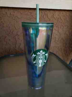 STARBUCKS  IRIDESCENT RAINBOW SIREN SCALES MERMAID 24OZ TUMBLER NEW AMAZING - Sold on eBay Jan, 11th 2020 for $24.99