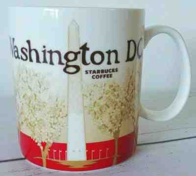 2010 Starbucks Washington DC Coffee Mug w/Natl Monument Capital Cherry Blossoms - Sold on eBay Jan, 11th 2020 for $20.00