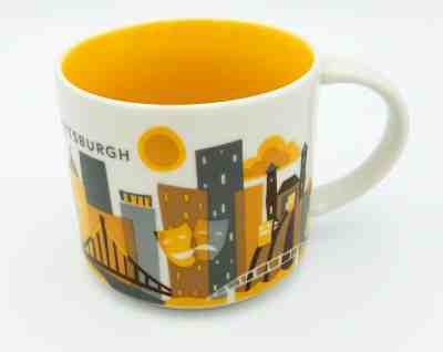 Starbucks Coffee Mug Pittsburg You Are Here Collection 14 fl oz YAH Cup Minty! - Sold on eBay Jan, 11th 2020 for $25.00