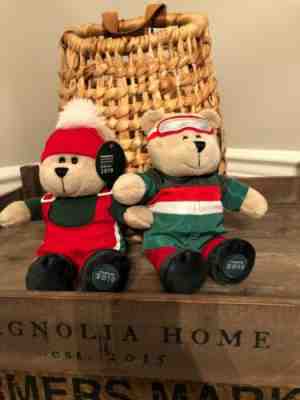 Starbucks 2019 162nd Edition Christmas Bearista  set of 2 bears - Sold on eBay Jan, 10th 2020 for $30.00
