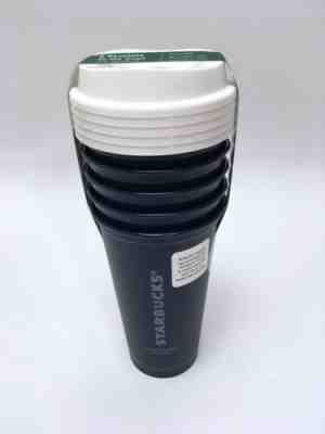 Starbucks Coffee Reusable Cup Navy Blue Tumbler 16 oz - 5 Pack travel - Sold on eBay Jan, 8th 2020 for $19.99