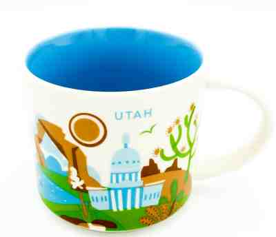 Starbucks Coffee Mug Utah You Are Here Collection 14 fl oz YAH Cup Minty! - Sold on eBay Jan, 14th 2020 for $25.00