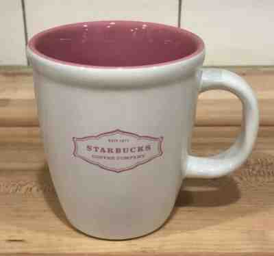 2006 Starbucks Abbey Mug Cup Pink White Starbucks Coffee Company EST 1971 - Sold on eBay Jan, 13th 2020 for $22.00