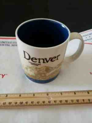 Starbucks Coffee Mug DENVER Global City Icon Series 16 Oz 2012 RETIRED - Sold on eBay Jan, 13th 2020 for $20.00