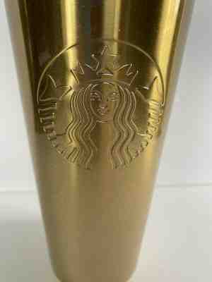 Starbucks 2019 Gold Gradient Glitter Cold Cup Tumbler 24oz Christmas, NWT - Sold on eBay Jan, 13th 2020 for $25.99