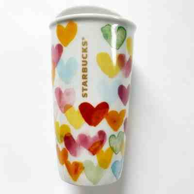 2016 Starbucks Valentine’s Day Hot Cup 10oz NEW RARE Watercolor Hearts - Sold on eBay Jan, 13th 2020 for $30.00