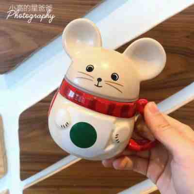New Starbucks 2020 China Chinese New Year Of Rat 10oz Coffee Cute Big Ears Mug - Sold on eBay Jan, 13th 2020 for $28.99