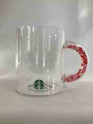 Starbucks 2020 Valentines Hearts Mug Glass Handle Cup 12 oz / 355 ml - Sold on eBay Jan, 13th 2020 for $28.00