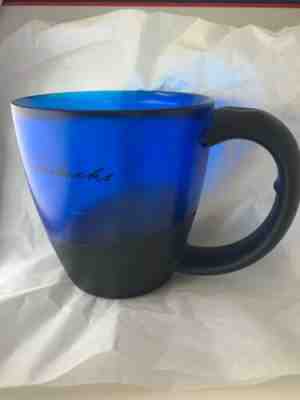 2001 Blue W/black Rubber Starbucks Coffee Mug Cup - Sold on eBay Jan, 13th 2020 for $35.00