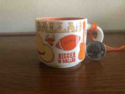 NIB Starbucks Dallas, Texas You Are Here Mini 2 oz Mug Christmas Tree Ornament - Sold on eBay Jan, 13th 2020 for $18.99