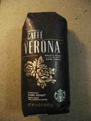 Starbucks Dark Roast   Caffe Verona ( 16 oz / 1 lb ) 5/19. Whole bean coffee. F - Sold on eBay Jan, 13th 2020 for $15.00