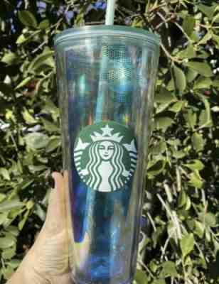 STARBUCKS  IRIDESCENT RAINBOW SIREN SCALES MERMAID 24OZ TUMBLER NEW  - Sold on eBay Jan, 13th 2020 for $26.90