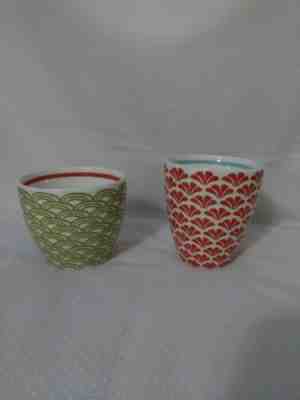 Two Starbucks Coffee Mug Cup 2009 Stacking Tea Cups  Bowl Bone China - Sold on eBay Jan, 13th 2020 for $15.00