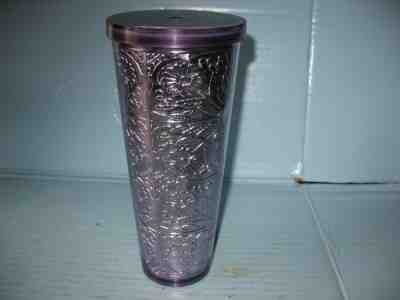 Starbucks Floral Metallic Foil Purple 24 oz. Cold Cup Tumbler - Sold on eBay Jan, 13th 2020 for $28.00