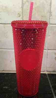Starbucks Venti Iridescent Neon Pink Stud Studded Tumbler Cups 2019 Holiday Xmas - Sold on eBay Jan, 13th 2020 for $21.50