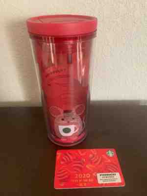2020 STARBUCKS YEAR OF THE RAT RARE TUMBLER NEW YEAR 12oz & Card LIMITED - Sold on eBay Jan, 13th 2020 for $30.00