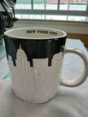 Starbucks 2012 New York City Coffee Mug Cup Collection, 3D Cab Skyline NYC 16oz - Sold on eBay Jan, 13th 2020 for $28.95