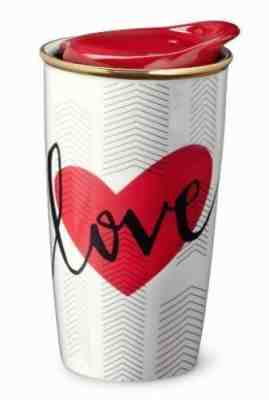 Starbucks LOVE RED HEART VALENTINE Ceramic TRAVELER 12 oz TUMBLER Mug NEW - Sold on eBay Jan, 13th 2020 for $34.99