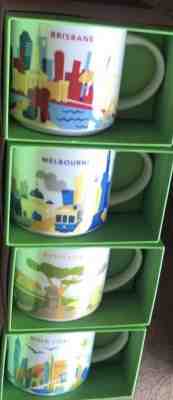 Starbucks Australia Melbourne, Gold Coast, Brisbane YAH Mugs US SHIPPER w/ SKUs