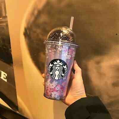 Starbucks 2019 Sakura Blossom Purple Straw Bottle/Cup  16oz China 1 PCS  - Sold on eBay Jan, 13th 2020 for $52.01
