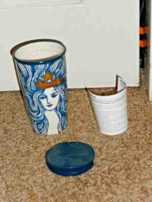 Starbucks 16th Anniversary Ceramic12oz tumbler blue siren mermaid gold crown2016 - Sold on eBay Jan, 13th 2020 for $49.00