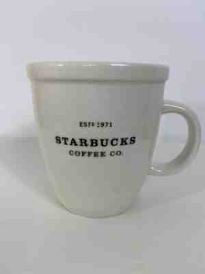 New Starbucks Abbey Mug Cup barista 18 Oz coffee 2001 NWOT White EST 1971 - Sold on eBay Jan, 13th 2020 for $18.99