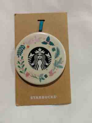 [US Seller] Starbucks Korea 2018 Christmas Siren Wreath Holiday Ceramic Ornament - Sold on eBay Jan, 13th 2020 for $18.95