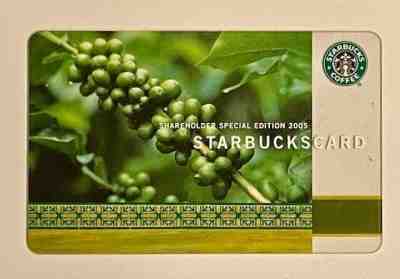 STARBUCKS 2005 Shareholder Special Edition Gift Card~Coffee Cherry~NO CASH VALUE - Sold on eBay Jan, 13th 2020 for $16.00