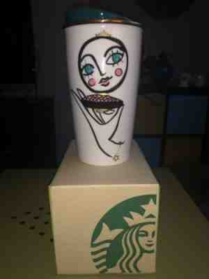 Starbucks Tall Face Ceramic Tumbler - Sold on eBay Jan, 13th 2020 for $35.00