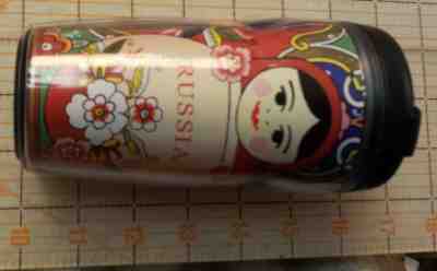 Starbucks plastic cold beverage with paper insert - RUSSIA - 2011 - Sold on eBay Jan, 12th 2020 for $15.00