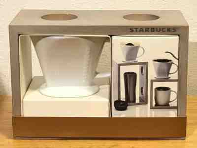 Starbucks Brew by The Cup Pour-over Brewing System 2013 Wood Stand #4 Filter NIB - Sold on eBay Jan, 12th 2020 for $18.00