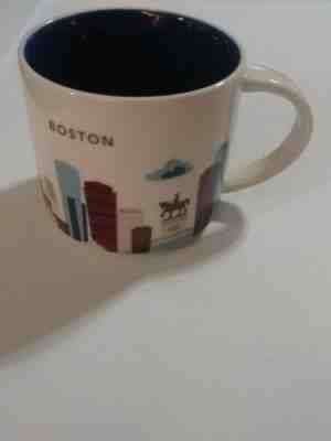 STARBUCKS BOSTON ceramic coffee mug (you are here collection) - Sold on eBay Jan, 12th 2020 for $20.00
