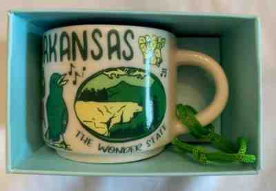Starbucks Been There Across The Globe Arkansas State Ornament 2 oz Demi Cup - Sold on eBay Jan, 12th 2020 for $20.00