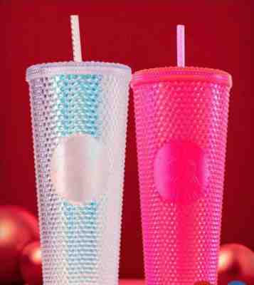 Starbucks Winter 2019 Limited Edition Studded Tumbler Cup -Pink - Sold on eBay Jan, 12th 2020 for $39.00