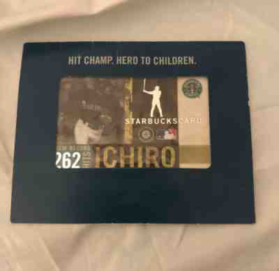 STARBUCKS Ichiro Suzuki Gift Card - Sealed 2005 (262 Hits MLB Record) $10 Loaded - Sold on eBay Jan, 12th 2020 for $27.99