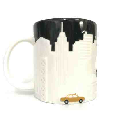 Starbucks 2012 New York Relief Skyline Taxi White Collectable Coffee Mug Taxi - Sold on eBay Jan, 12th 2020 for $18.85