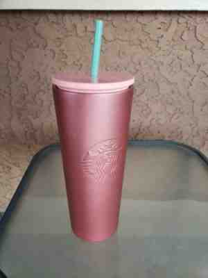 NEW STARBUCKS 2019 HOLIDAY COLD CUP PINK STAINLESS STEEL TUMBLER 24 fl oz - Sold on eBay Jan, 12th 2020 for $29.99