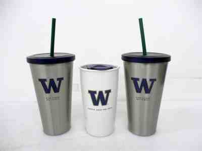 Lot of 3 University of Washington Branded Starbucks Insulated Tumblers & Mug - Sold on eBay Jan, 13th 2020 for $15.28